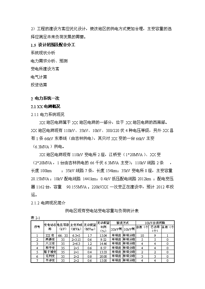 （終稿）35kv輸變電工程評估分析報告.doc（最終版）第2頁