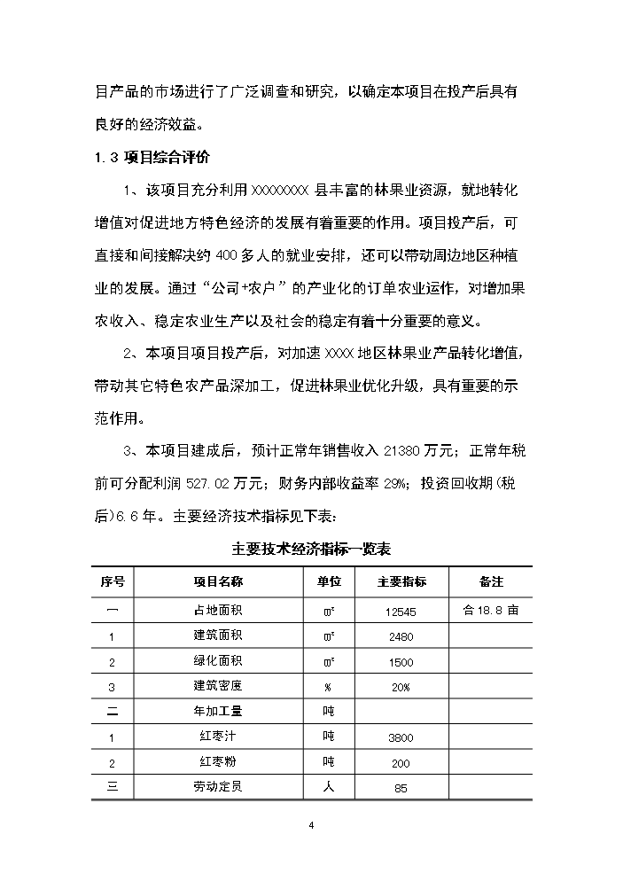（終稿）紅棗深加工新增項目評估分析報告.doc（最終版）