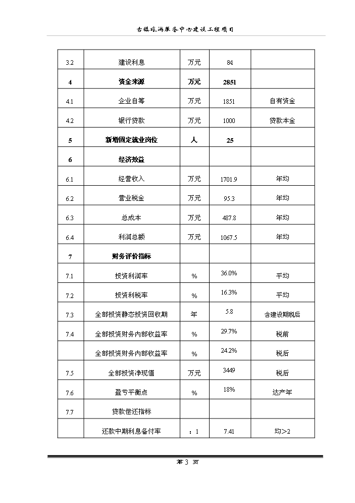 （終稿）古鎮旅游服務中心建設工程新增項目評估分析報告.doc（最終版）第5頁