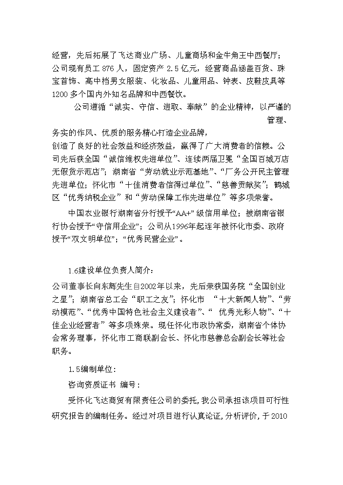 懷化某廣場新增項目評估分析報告預覽圖（7）