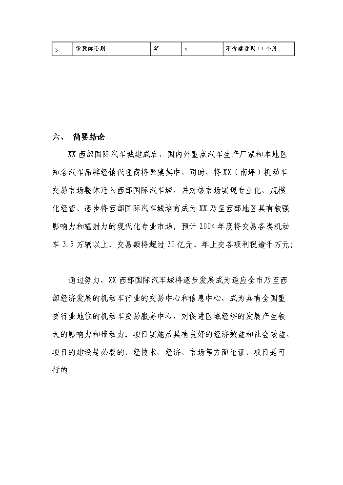 （終稿）xxxx國際汽車城新增項目評估分析報告.doc（最終版）第6頁