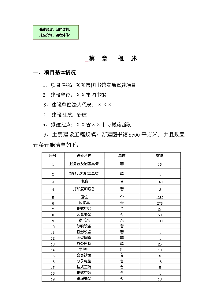 （終稿）xx市圖書館災后重建新增項目評估分析報告.doc（最終版）第1頁