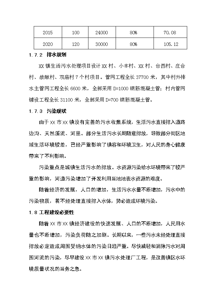 （終稿）XX鎮3000噸生活污水廠新增項目評估分析報告.doc（最終版）第8頁