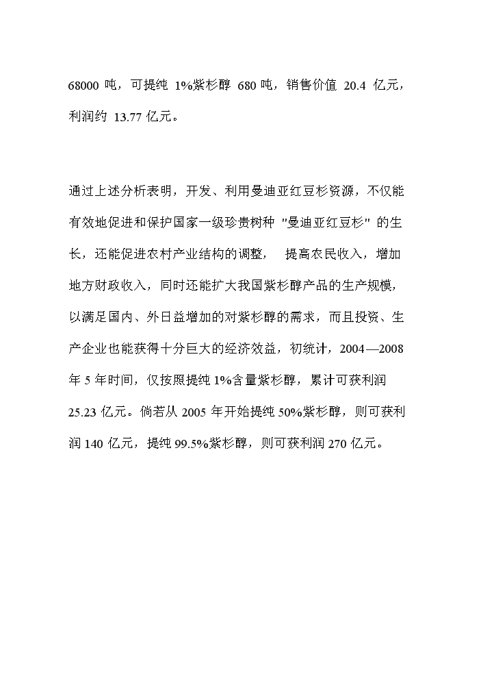（終稿）紅豆杉資源開發利用評估分析報告.doc（最終版）第13頁
