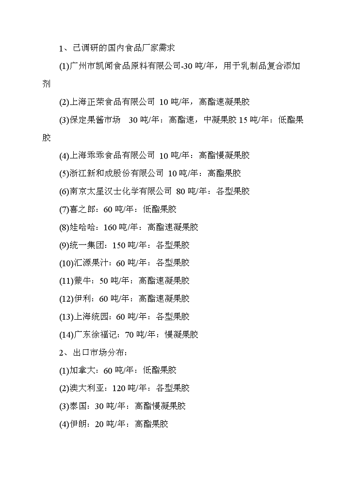 （終稿）百噸果膠建設工程新增項目評估分析報告.doc（最終版）第11頁