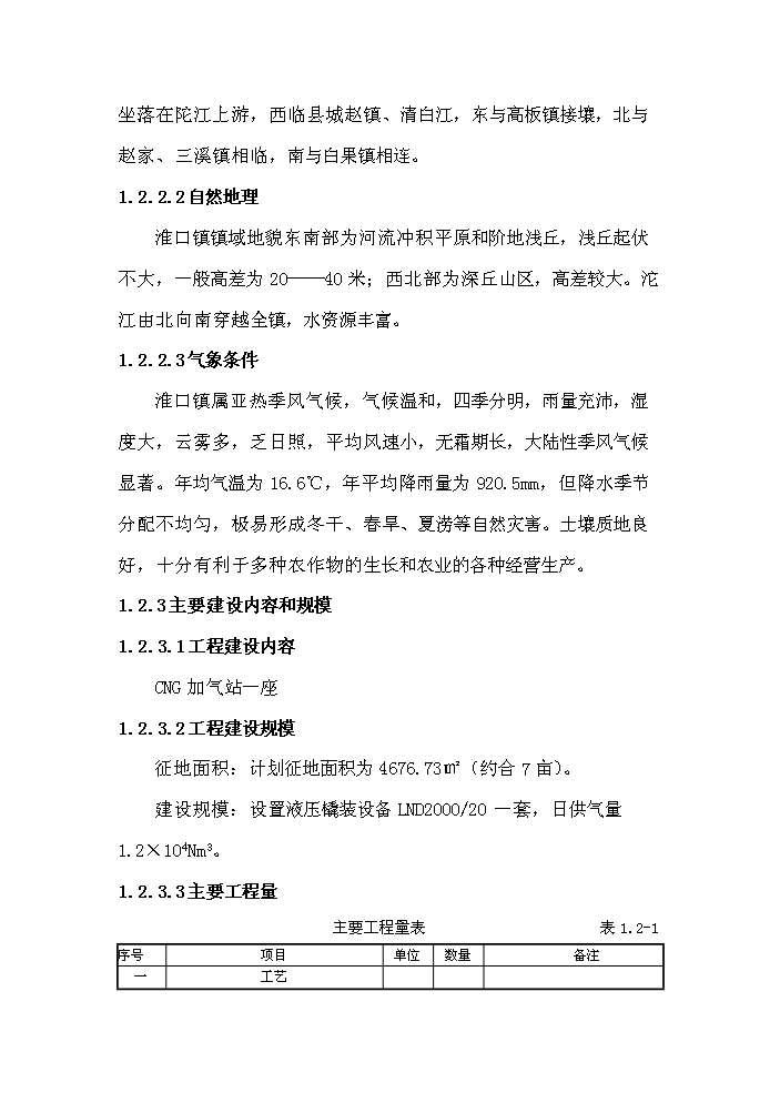 （終稿）淮口洲城CNG加氣站工程新增項目評估分析報告.doc（最終版）第7頁
