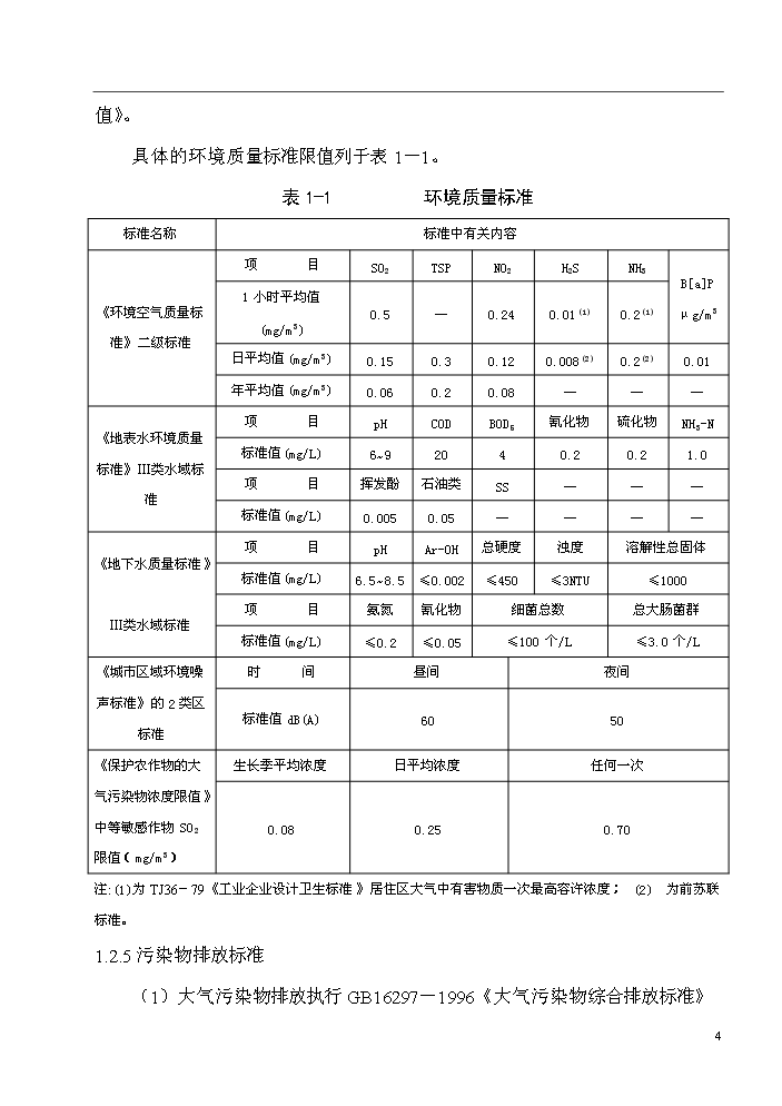 xx廠配套工業廢水綜合處理站新增項目評估分析報告第4頁