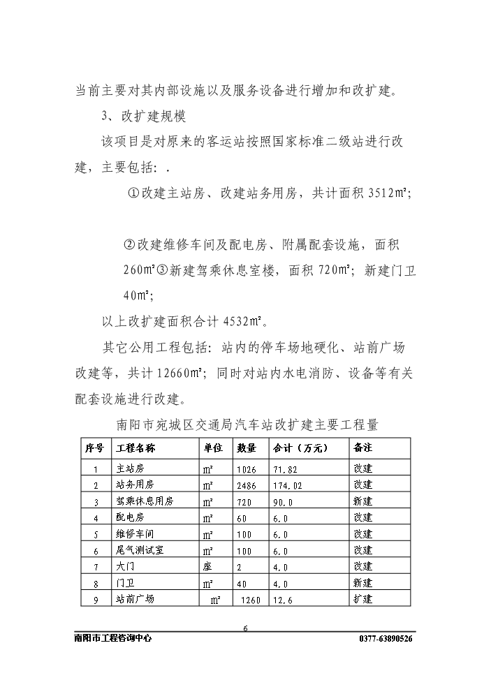 長途客運站新增項目評估分析報告第6頁