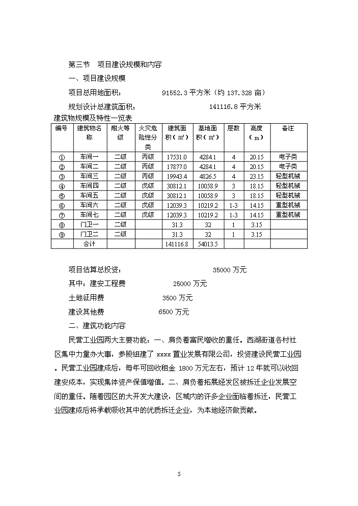 （終稿）xxxx工業園新增項目評估分析報告.doc（最終版）第5頁