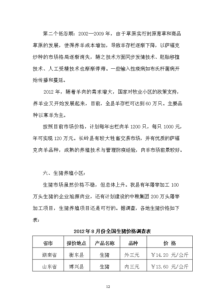 （終稿）長嶺縣農業園區馬場村整村推進新增項目評估分析報告.doc（最終版）第12頁