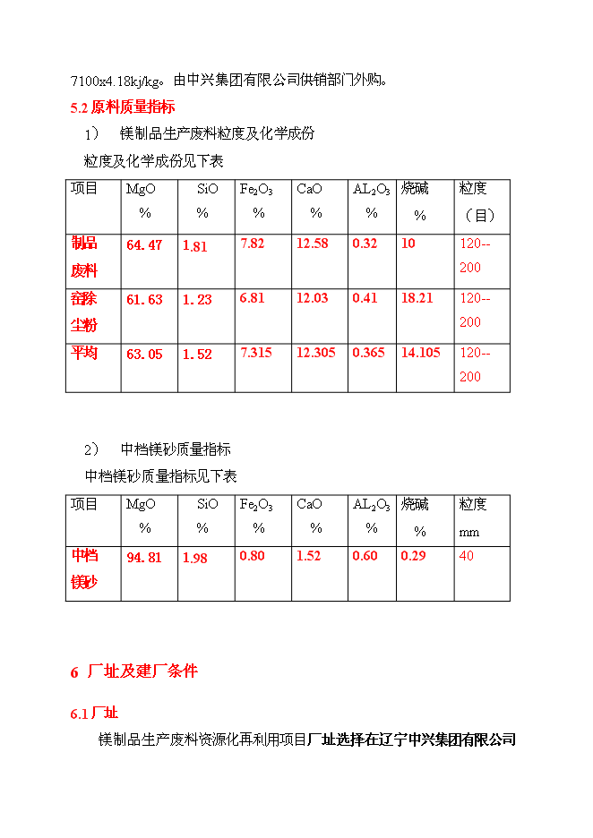 （終稿）鎂制品生產廢物資源化再利用工程投資立項申報計劃書.doc（最終版）第9頁
