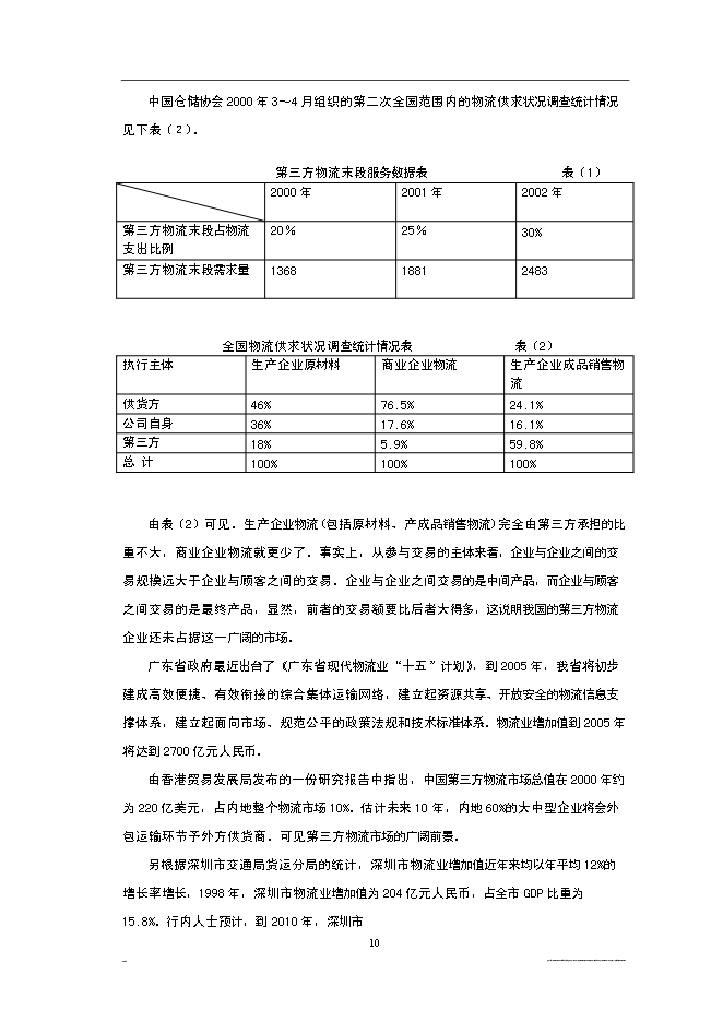 （終稿）深圳市宏寶物流基地新增項目投資立項申報計劃書.doc（最終版）第10頁