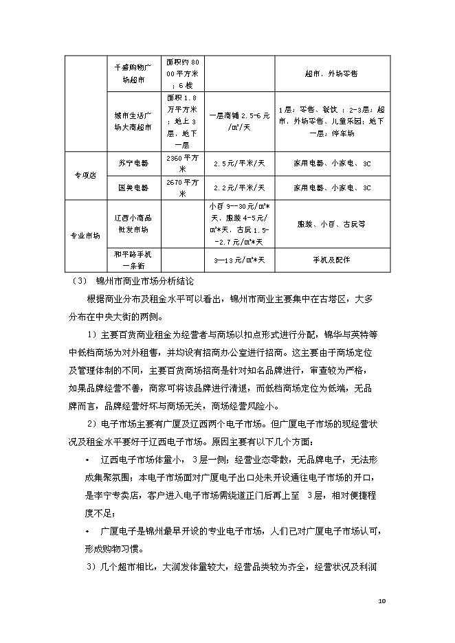 錦州中央廣場改造新增項目投資立項申報計劃書第10頁