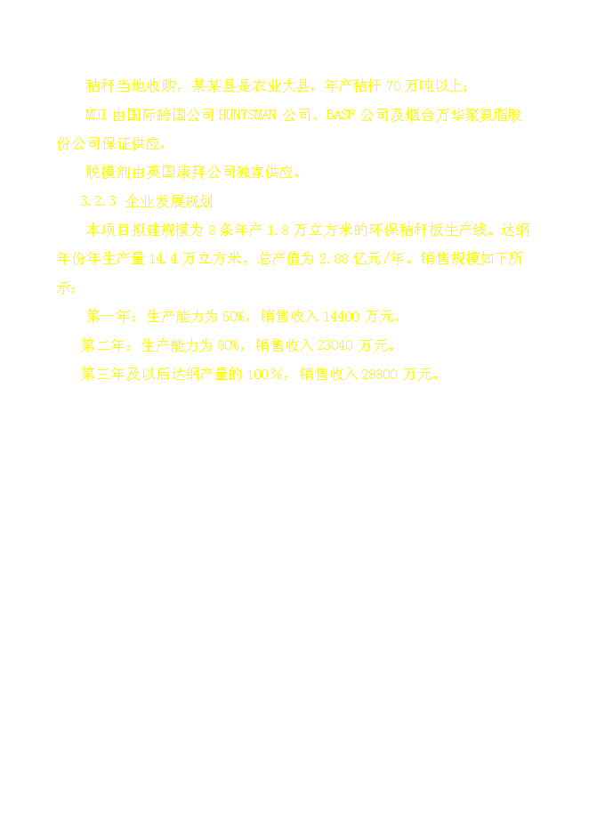 （終稿）某某公司高強度零甲醛秸桿板新增項目投資立項申報計劃書.doc（最終版）第10頁