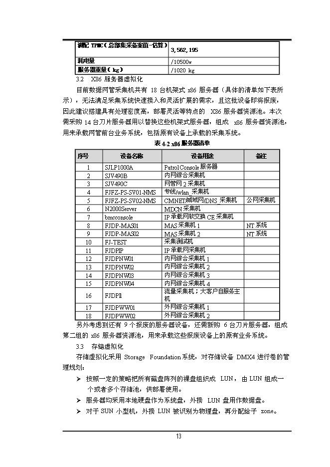 中國移動上街網管機房設備改造暨搬遷工程新增項目投資立項申報計劃書第15頁