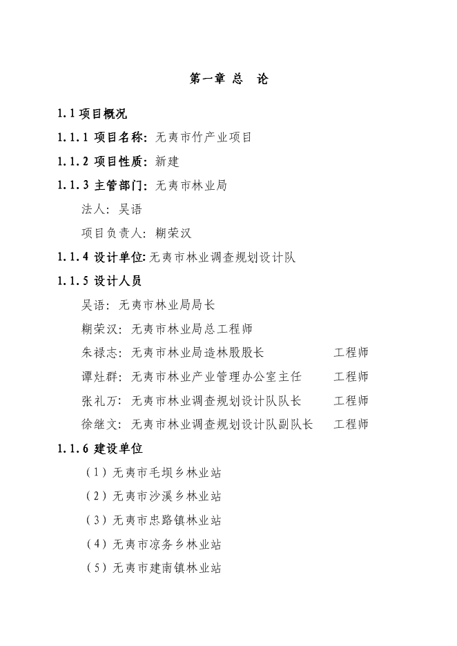 （終稿）竹產業新增項目投資立項申報計劃書.doc（最終版）第1頁