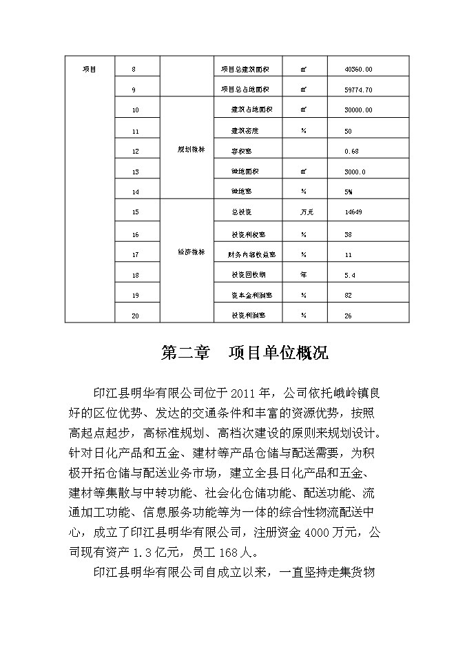 （終稿）湖南商會倉儲物流新增項目投資立項申報計劃書.doc（最終版）第3頁