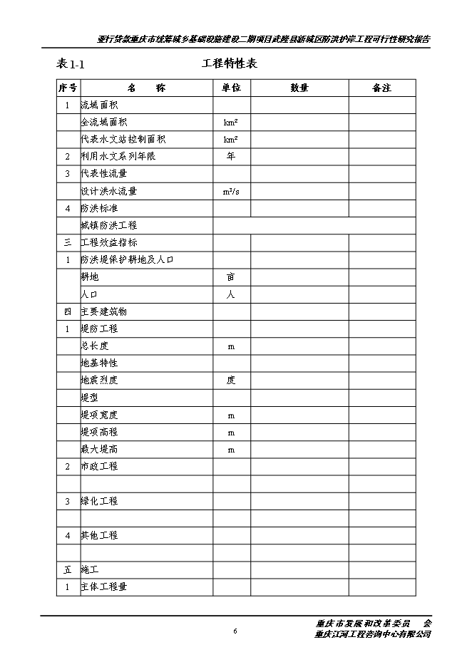 （終稿）城區防洪護岸綜合治理工程新增項目投資立項申報計劃書.doc（最終版）第7頁
