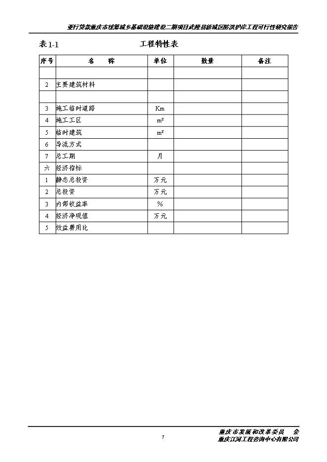 （終稿）城區防洪護岸綜合治理工程新增項目投資立項申報計劃書.doc（最終版）第8頁