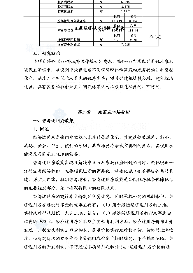 （終稿）某地經濟適用住房新增項目投資立項申報計劃書.doc（最終版）第3頁
