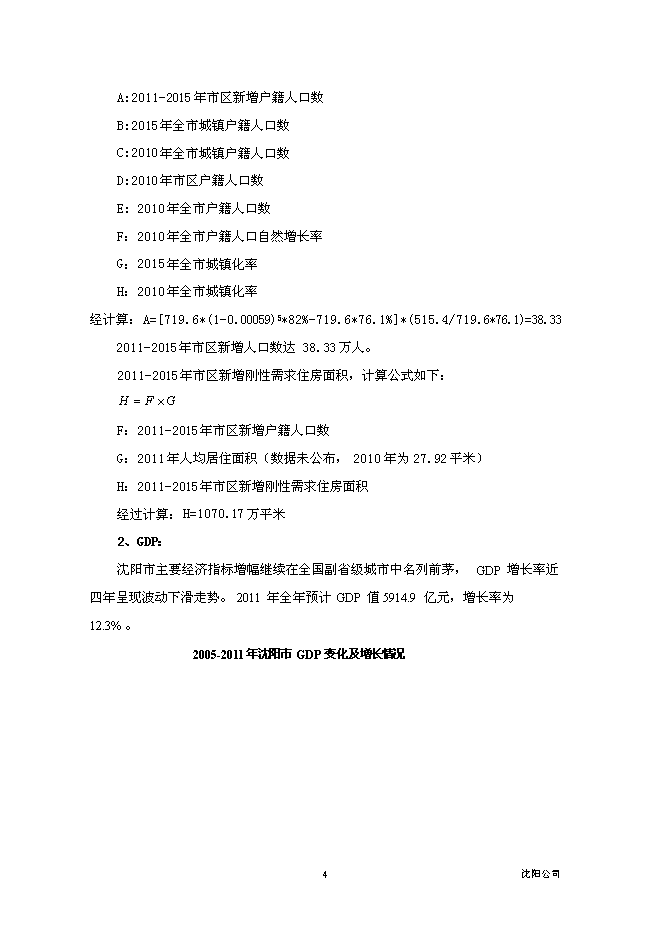 （終稿）沈陽市于洪區永安大廈BT新增項目投資立項申報計劃書.doc（最終版）第5頁