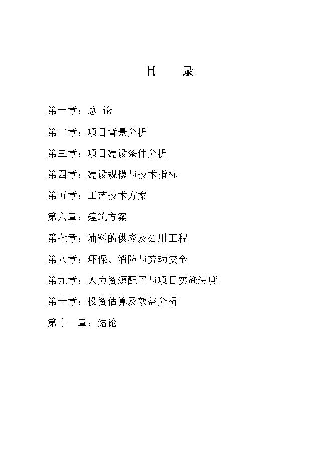 （終稿）某公交總站加油站新增項目投資立項申報計劃書.doc（最終版）第1頁