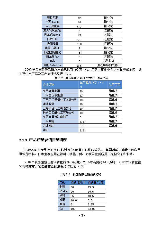 （終稿）綠峰年生產萬噸乙酸乙酯新增項目投資立項申報計劃書.doc（最終版）第6頁