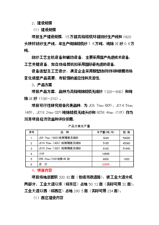 （終稿）棉紡廠萬高檔精梳無結紗新增項目投資立項申報計劃書.doc（最終版）第7頁