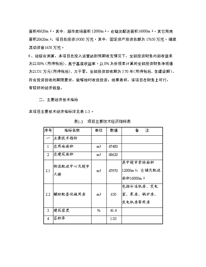 （終稿）物流配送中心及超市新增項目投資立項申報計劃書.doc（最終版）第7頁