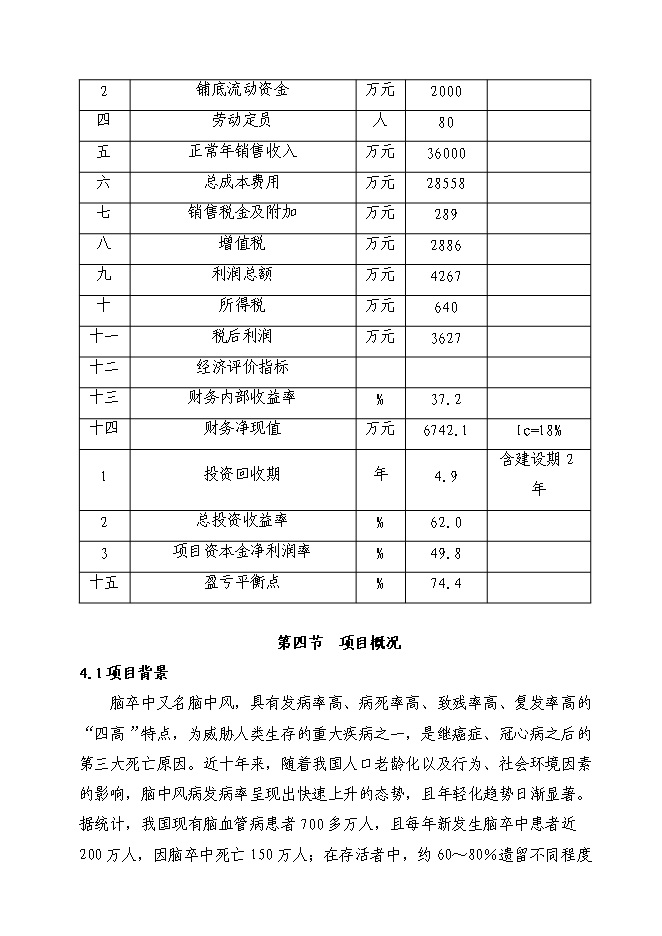 （終稿）腦血疏口服液產業化新增項目投資立項申報計劃書.doc（最終版）第6頁