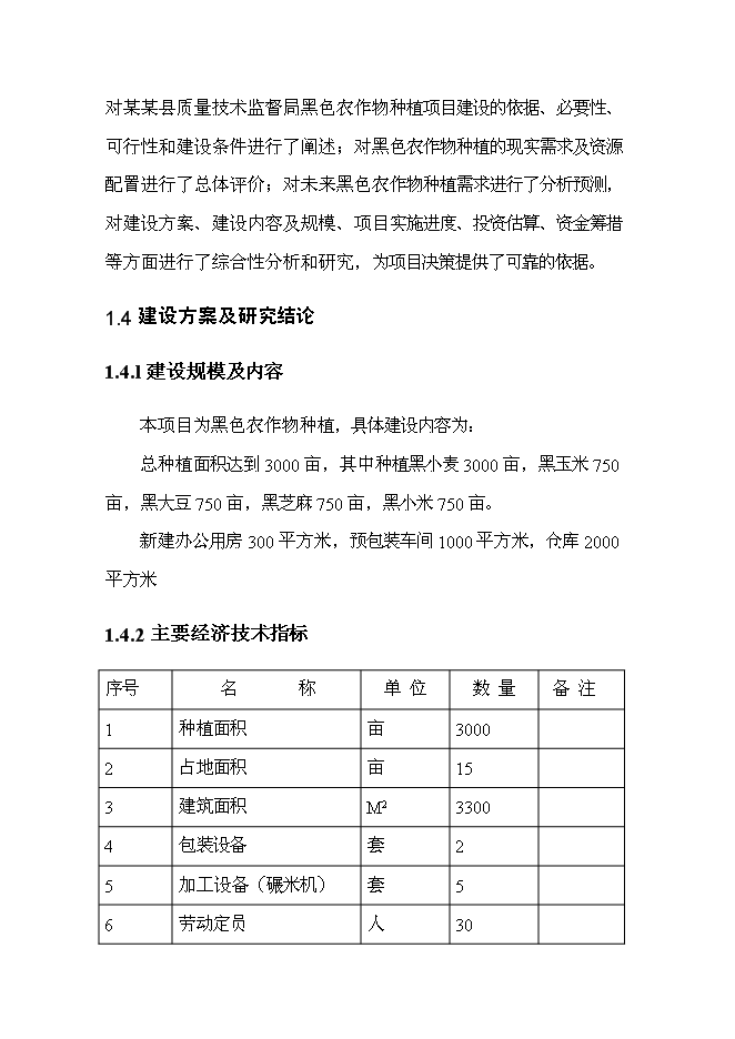 （終稿）黑色農作物種植開發利用新增項目投資立項申報計劃書.doc（最終版）第2頁