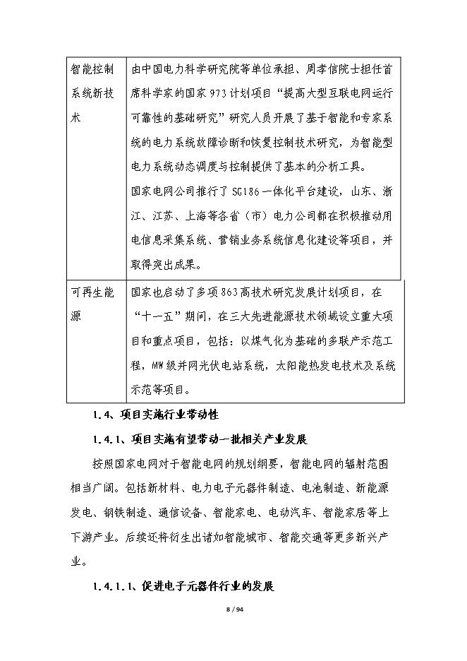 智能電網輸電線路在線綜合監測平臺產業化項目立項申報送審報告（V9.1）第8頁