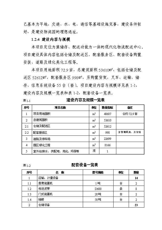 （終稿）倉儲配送中心建設工程新增項目可行性投資論證建議書.doc（最終版）第4頁