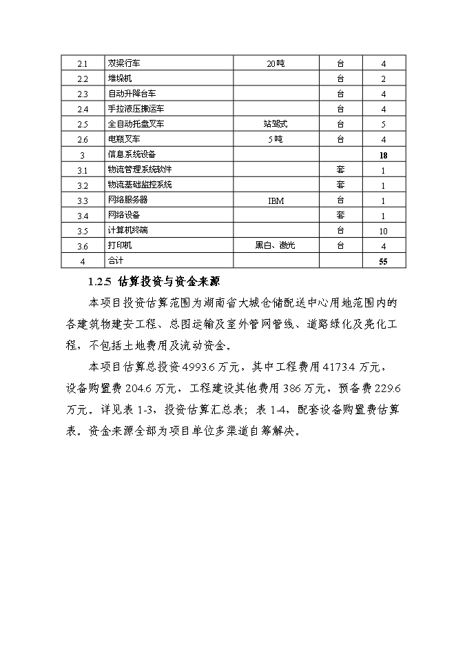 （終稿）倉儲配送中心建設工程新增項目可行性投資論證建議書.doc（最終版）第5頁