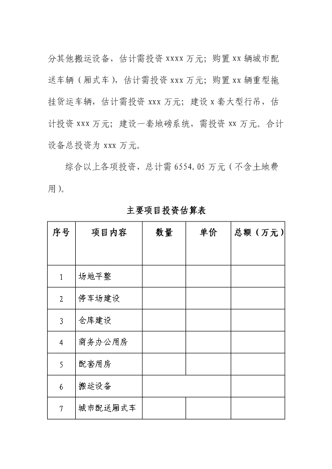 （終稿）交通物流基地（公路貨運站場）新增項目可行性投資論證建議書.doc（最終版）第15頁