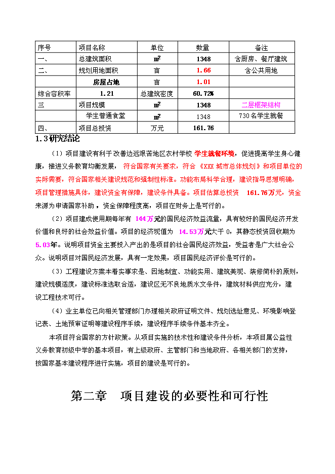 （終稿）中學學生食堂工程新增項目可行性投資論證建議書.doc（最終版）第4頁