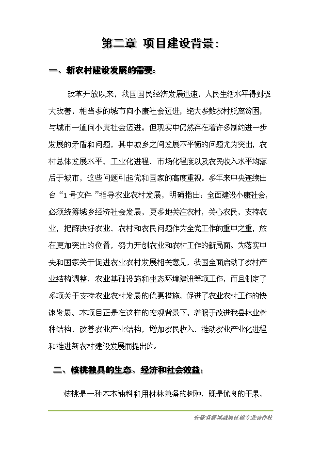（終稿）優質核桃基地新增項目可行性投資論證建議書.doc（最終版）
