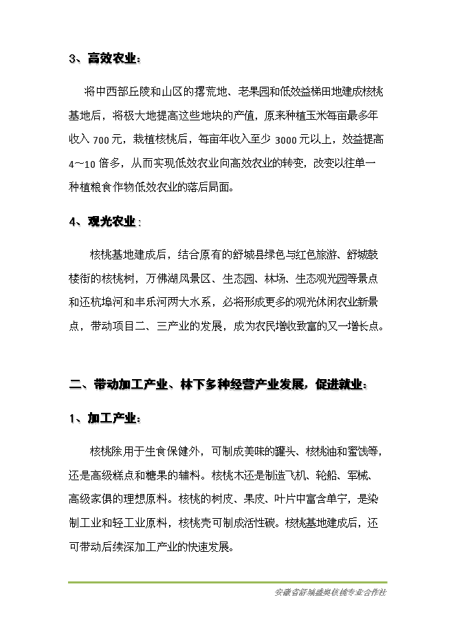 （終稿）優質核桃基地新增項目可行性投資論證建議書.doc（最終版）