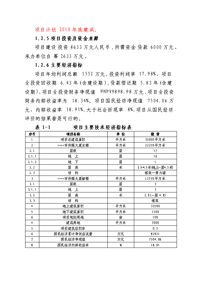 （終稿）傳媒大廈新增項目可行性投資論證建議書.doc（最終版）第3頁