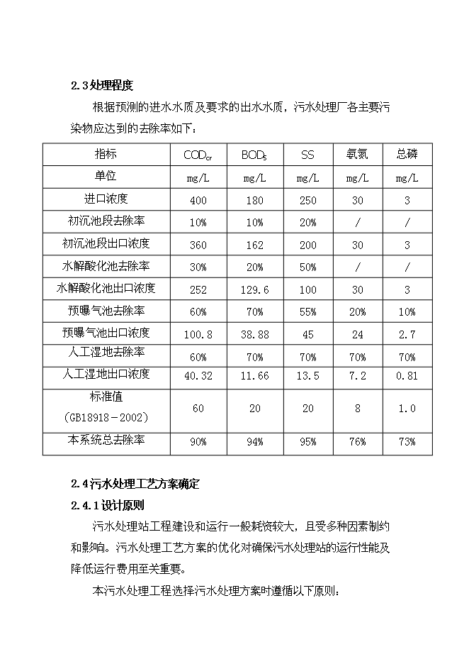 （終稿）人工濕地組合工藝污水處理工程新增項目可行性投資論證建議書.doc（最終版）第4頁