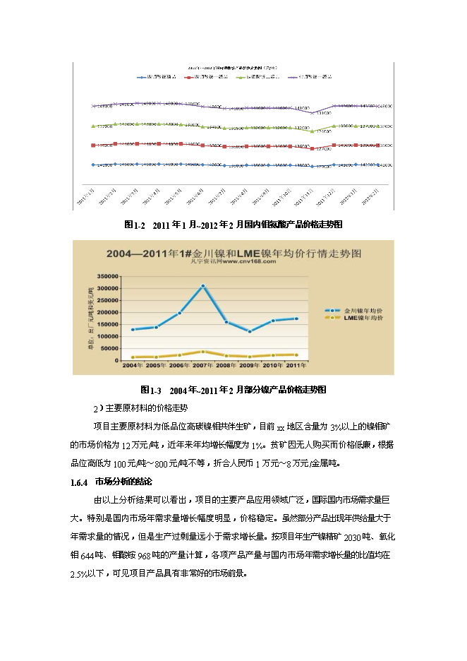 （終稿）低品位高碳鎳鉬共伴生礦選-冶綜合利用新增項目可行性投資論證建議書.doc（最終版）第8頁