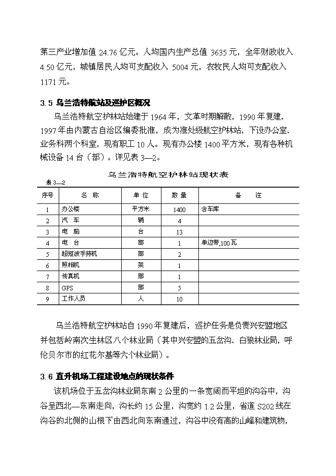 （終稿）烏蘭浩特航空護林站直升機場工程新增項目可行性投資論證建議書.doc（最終版）第15頁