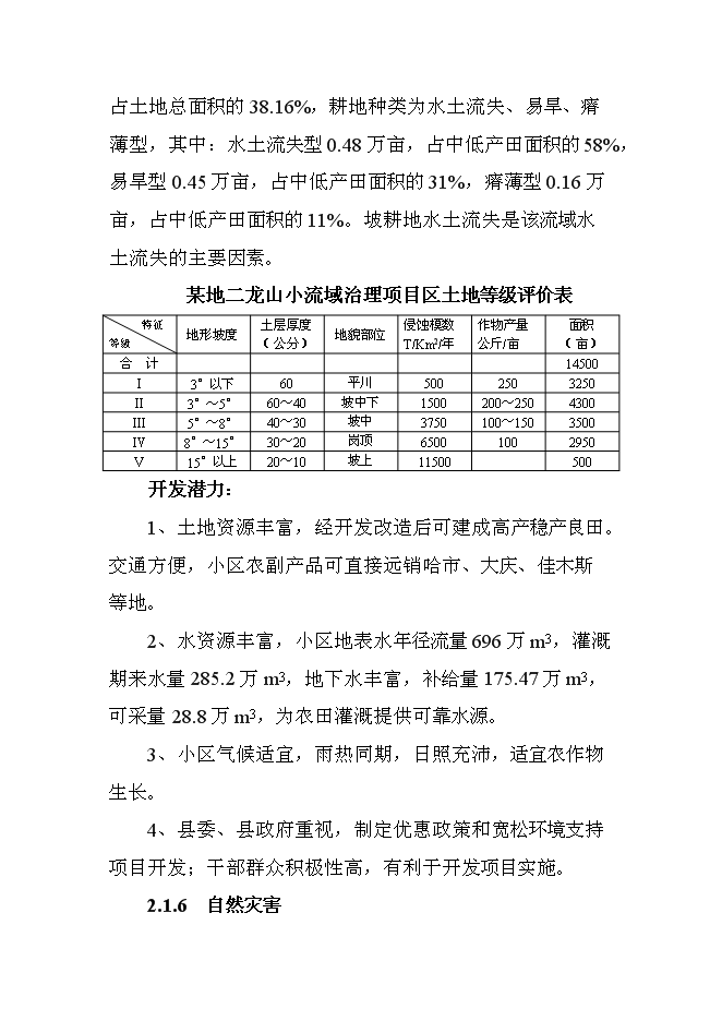 （終稿）二龍山小流域治理新增項目可行性投資論證建議書.doc（最終版）第12頁