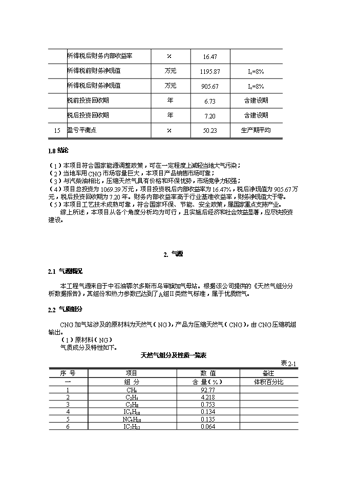（終稿）烏審旗油氣合建站新增項目可行性投資論證建議書.doc（最終版）