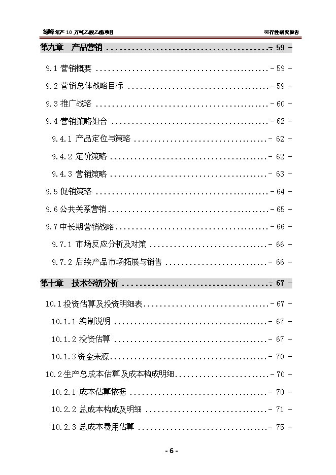 （終稿）乙酸乙酯新增項目 新增項目可行性投資論證建議書.doc（最終版）