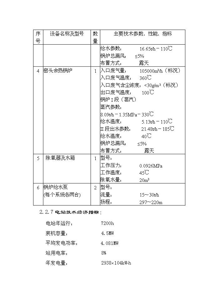（終稿）云南雄業水泥余熱發電新增項目可行性投資論證建議書.doc（最終版）第9頁