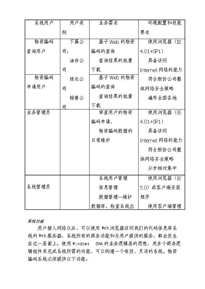 （終稿）中國石油天然氣股份有限公司物資分類與編碼新增項目可行性投資論證建議書.doc（最終版）第11頁
