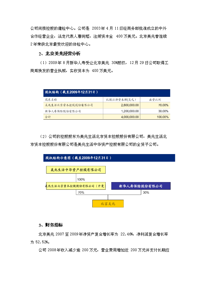 （終稿）人壽保險健康管理中心新增項目可行性投資論證建議書.doc（最終版）第4頁