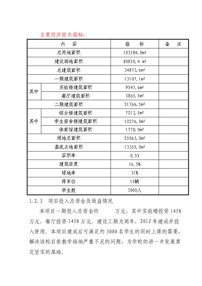 （終稿）中學實驗樓、餐廳新增項目可行性投資論證建議書.doc（最終版）第3頁