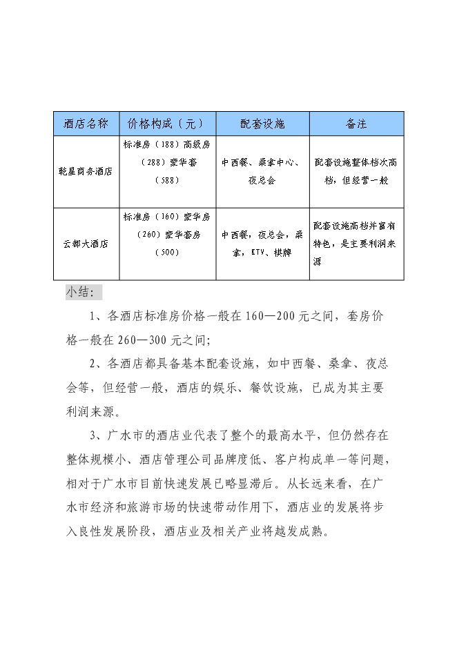 （終稿）五星級國際商務旅游酒店新增項目可行性投資論證建議書.doc（最終版）第13頁